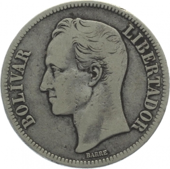 Venezuela 5 Bolivares 1935